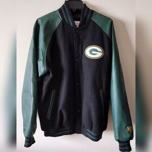Green Bay Packers Jacket Men's Bomber Style Size Medium MLB